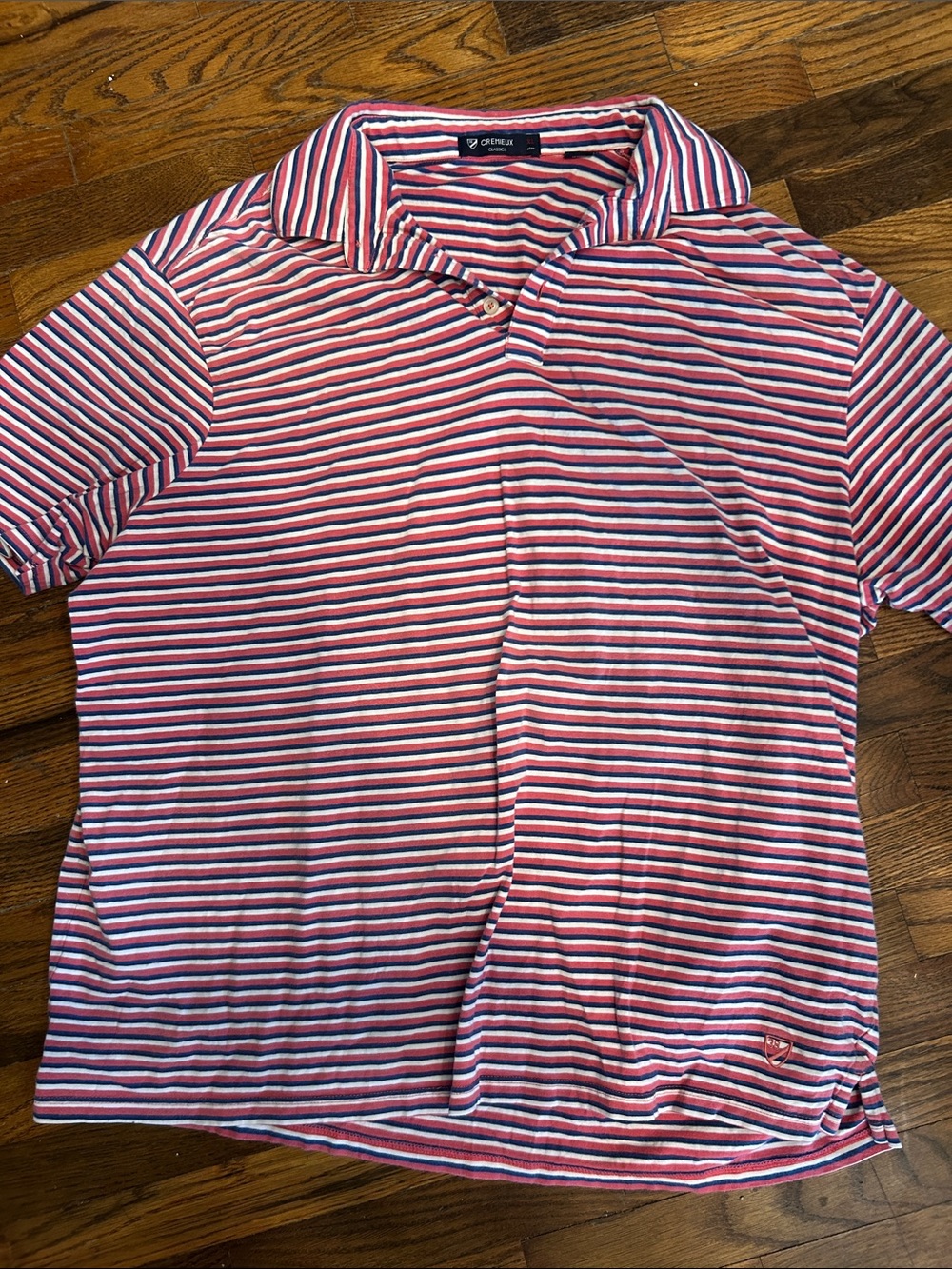 Daniel Cremieux Navy, Red & White Striped Polo